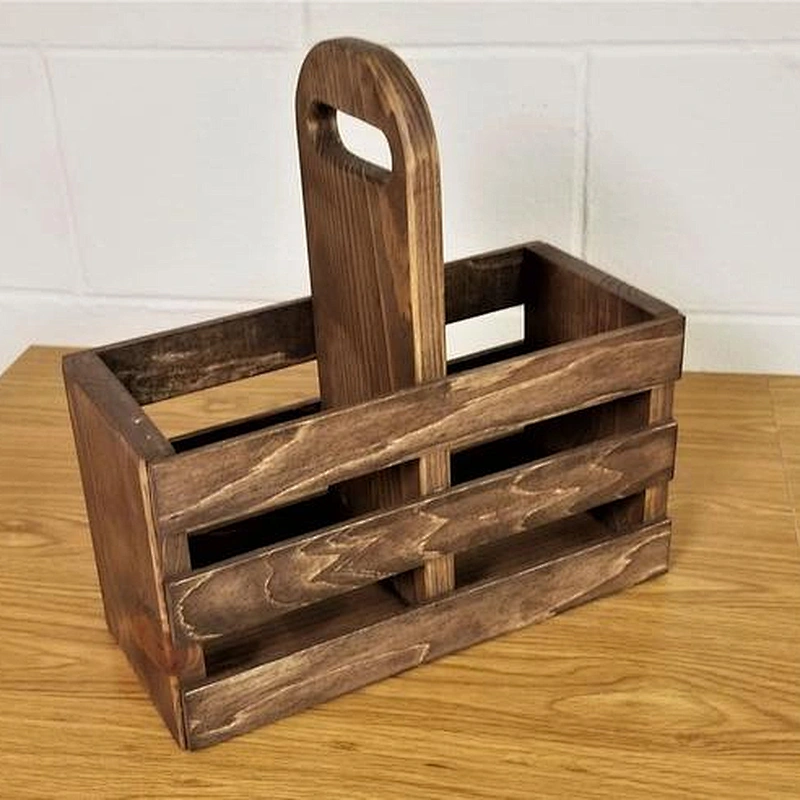 2020  Cheaper Wooden Growler Carrier Box  handcrafted beer carrier Growler tote