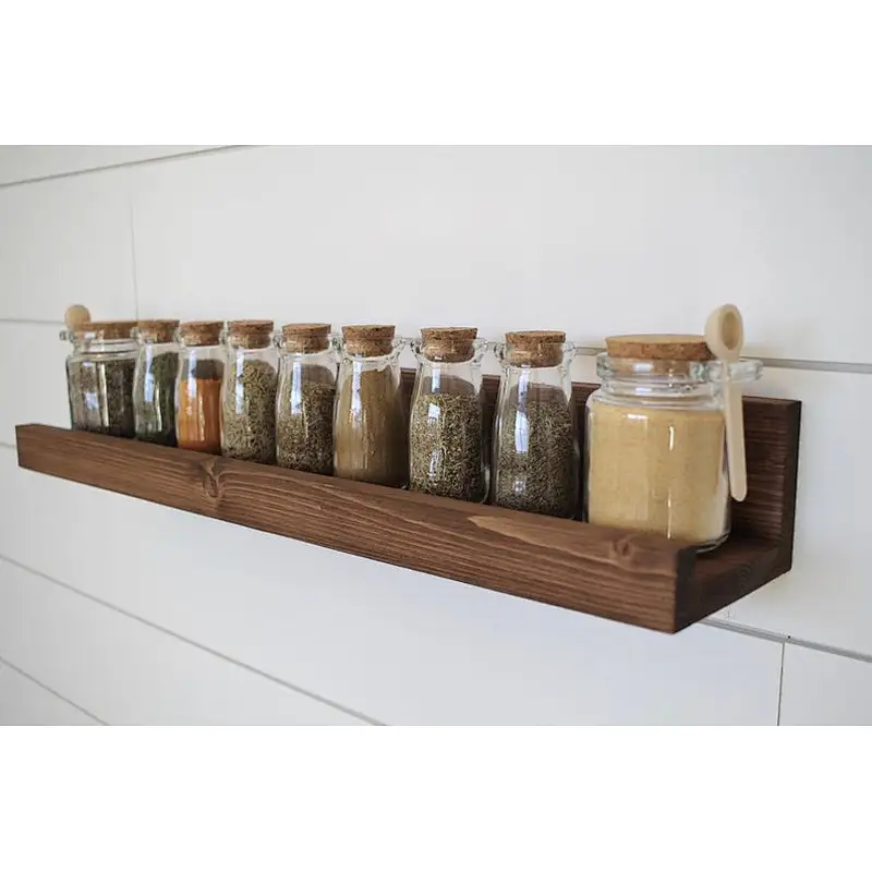Shelf mount wall bracket wood decorative