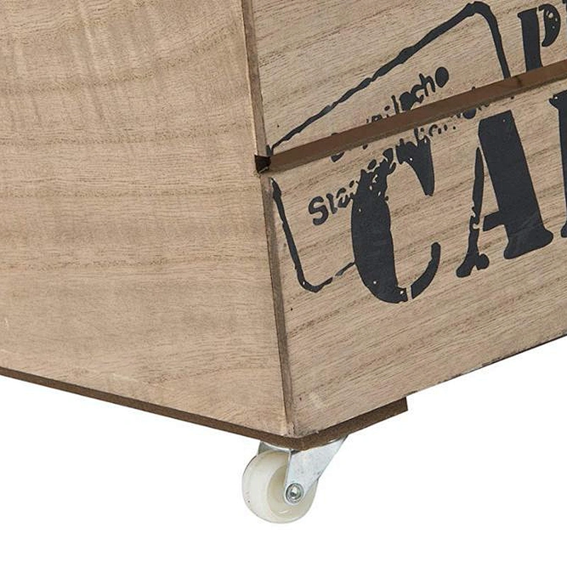 Handmade Rustic Crates Storage Box  Large box with wheels for moving