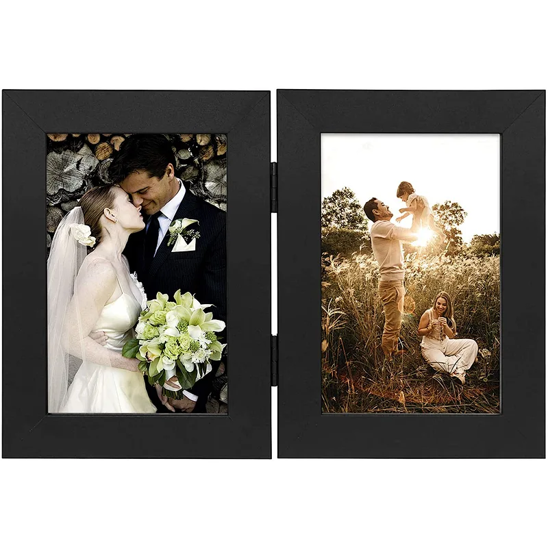 Picture Frame Photo Display for Tabletop Display Wall Mount Solid Wood High Definition Photo Frame
