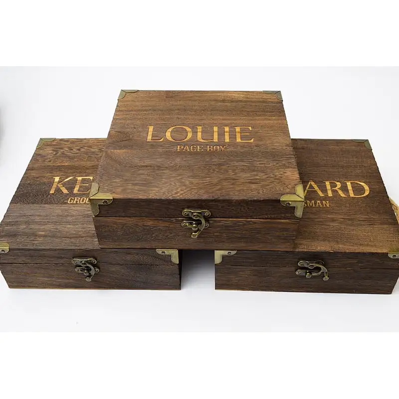 Vintage Country Edition Boutique Wooden Jewelry Box Gift Box Handmade Wooden Boxwood jewelry box packaging custom