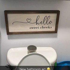 Bathroom Wall Decor Rustic Blank wood sign unfinished wood sign supplies make your own  Funny Toilet Sign