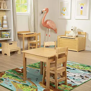 Wooden Toy Chest - Honey, Blonde, Great Gift for Girls and Boys - Best for 3, 4, 5 Year Olds and Up