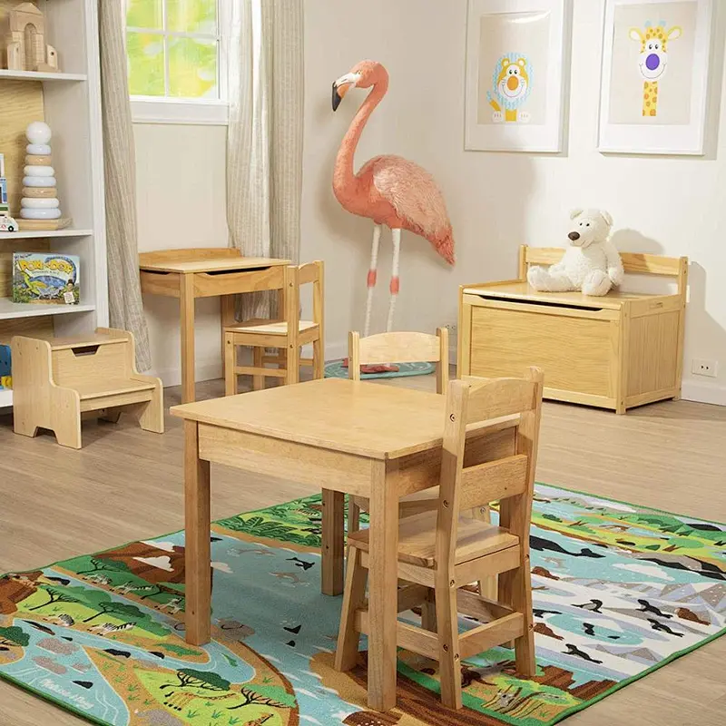 Wooden Toy Chest - Honey, Blonde, Great Gift for Girls and Boys - Best for 3, 4, 5 Year Olds and Up