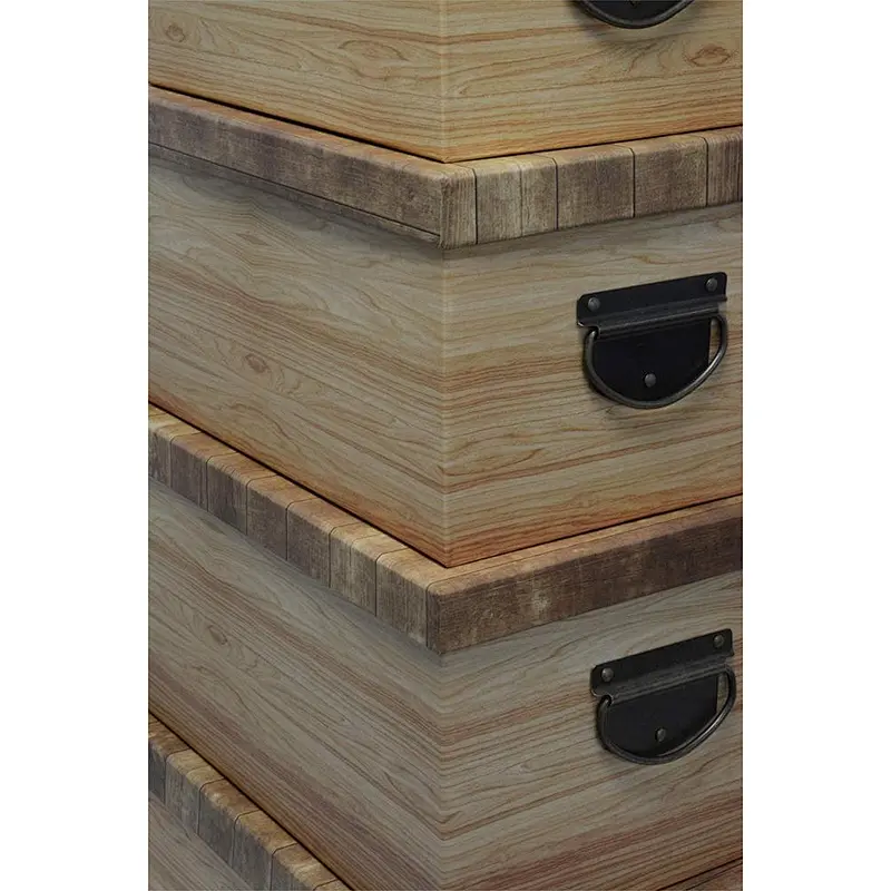 Decorative Storage Boxes - Vintage Design - Convenient for Home & Office Use - Set of 5