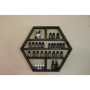 Wall mount shelf hexagon wall shelf standing wall shelf