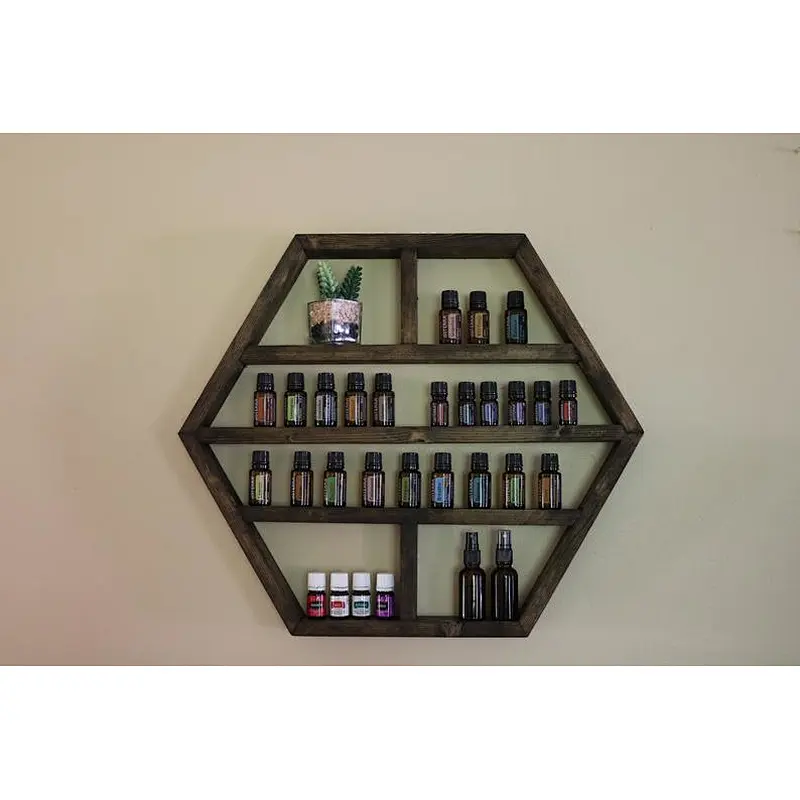 Wall mount shelf hexagon wall shelf standing wall shelf