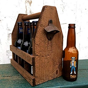 Christmas Rustic Bottle Carrier