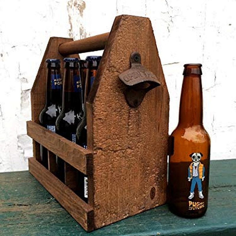 Christmas Rustic Bottle Carrier