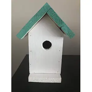 Rural retro style color simplified version of bird house