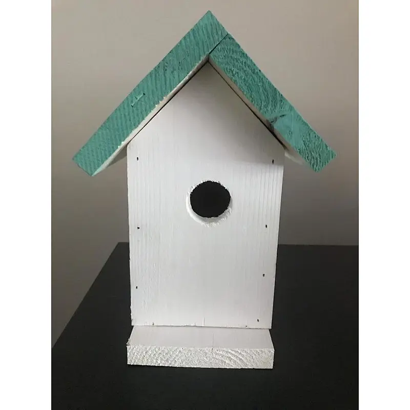 Rural retro style color simplified version of bird house