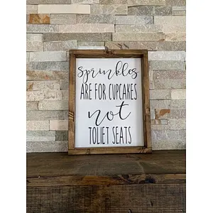 Rustic Blank wood sign unfinished wood sign supplies make your own Kids Bathroom Sign