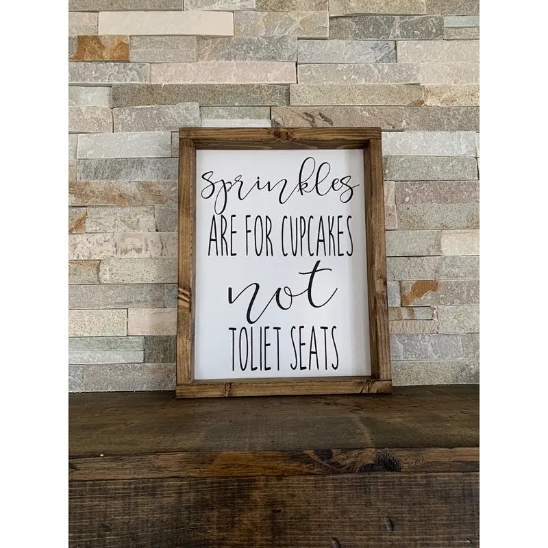 Rustic Blank wood sign unfinished wood sign supplies make your own Kids Bathroom Sign