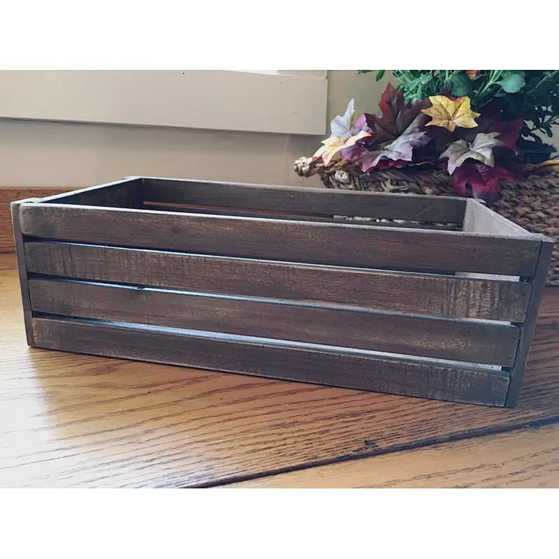 Rustic Wood Crate Table Centerpiece for Fall Decor