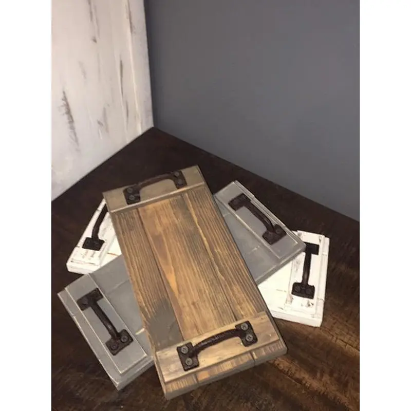 Small Wood Tray, Farmhouse Decor, Table Decor