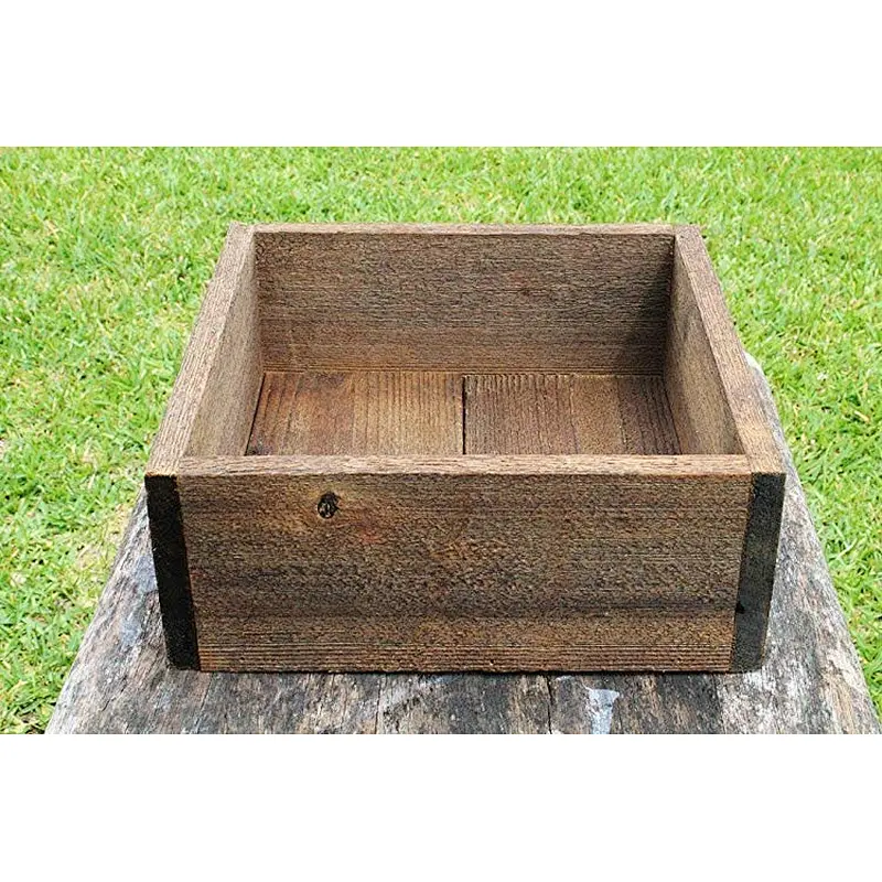 Square Rustic Farm Planters Box 8
