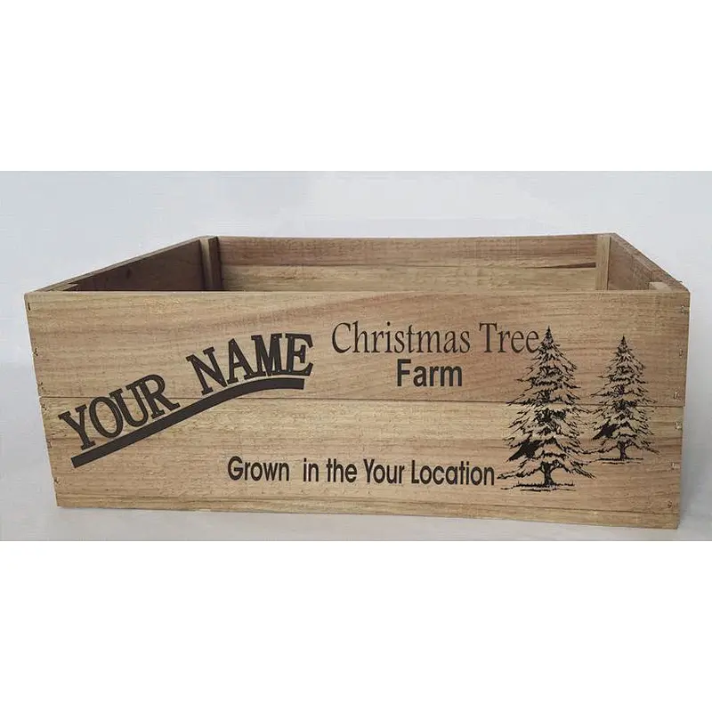 Personalized Christmas Tree Farm Crate 2019 customized