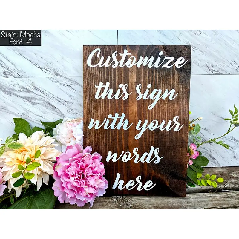 Personalized Sign  Custom Wood Sign  Rustic Wood Sign Custom Wedding Sign Custom Wooden