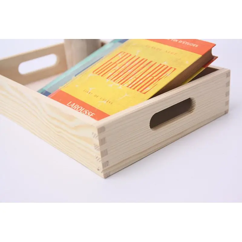Wooden Tray With Handle Storage Tray Wood Dinner Plate Tray Bread