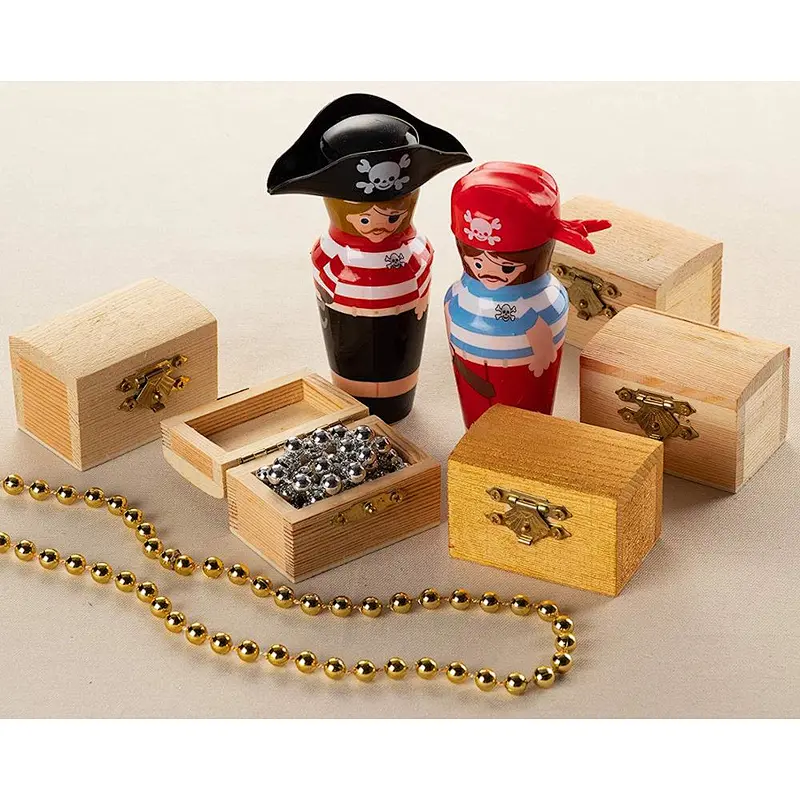 Custom wooden gift box small wooden  jewelry box handmade wooden box