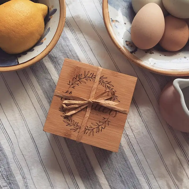 Wood Design Coasters - Wood Decor - Wood Home Decor - Drink Coasters -  Ceramic Coasters -