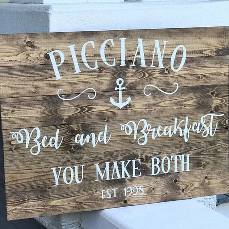 Rustic Wooden Signs Home Decoration
