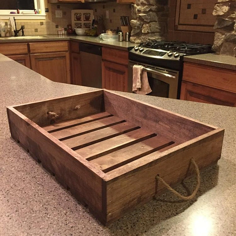 Antique Style Wooden Serving Tray 2020