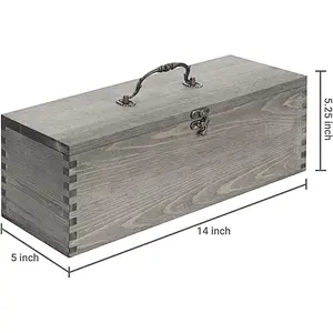 Wooden boxes unfinished small wooden  jewelry box wooden wedding card box custom wooden gift box