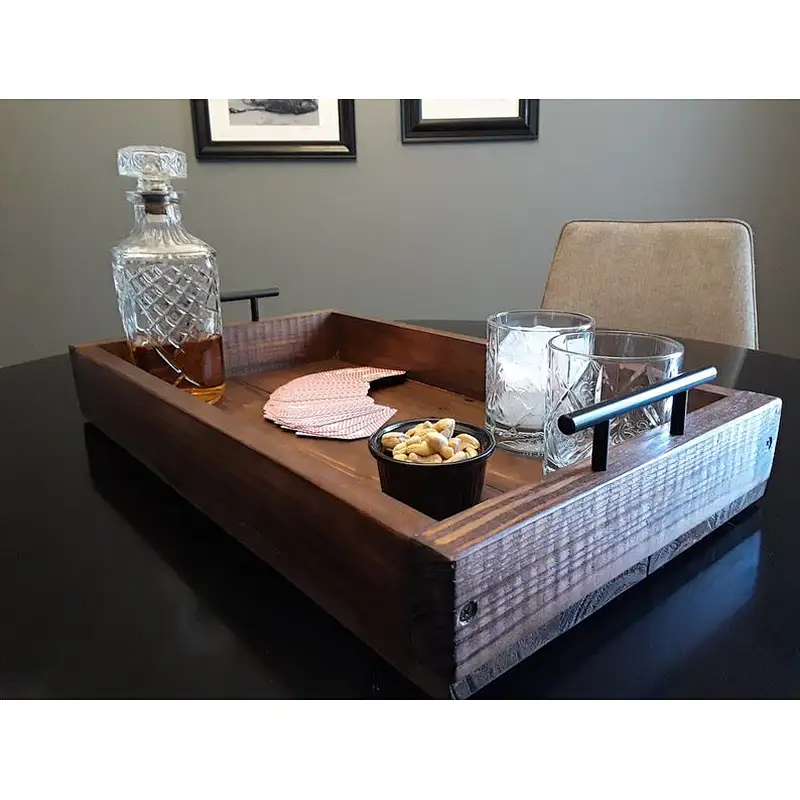 Custom Ottoman Wood Tray baking tray Wooden Trays Ottoman Trays Wood Serving Trays For Dinner Home Use  Fruit Tray