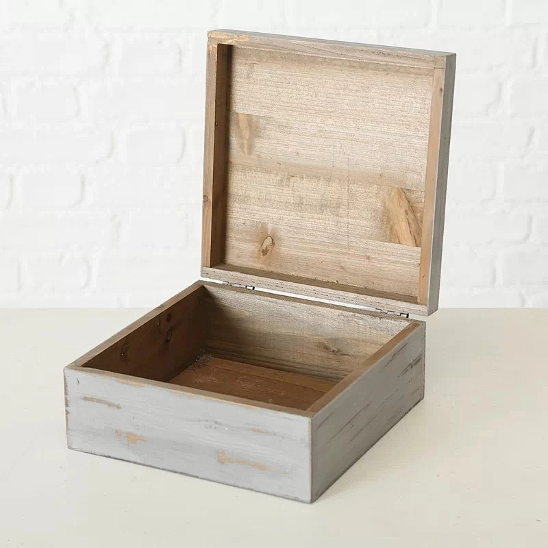 rustic personalized customized big storage boxwooden box lid handle Anchors Away 2 Piece Solid Wood Box Set