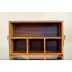 Wooden Kitchen Utensil Holder Silverware Caddy Kitchen storage box