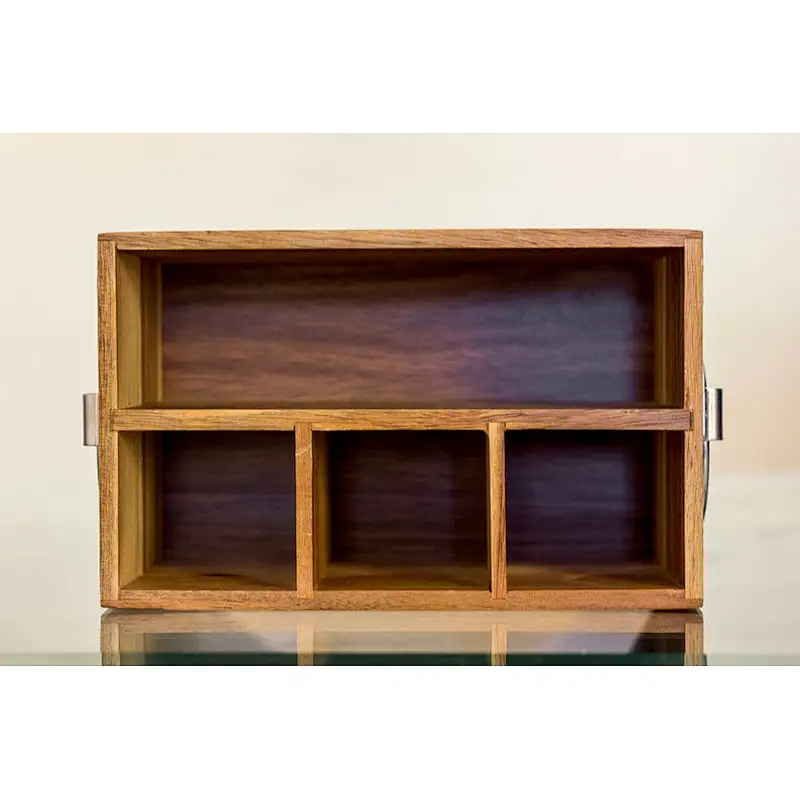 Wooden Kitchen Utensil Holder Silverware Caddy Kitchen storage box