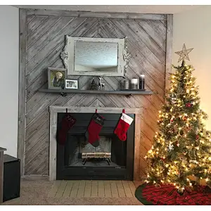 Solid Wood Rustic Farmhouse Floating Shelf