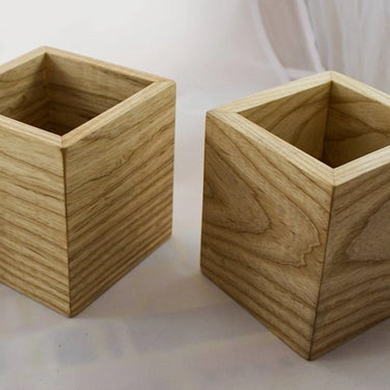 Beautiful Continuous Grain Highly Figured Ash Solid Wood Boxes,handmade wooden box