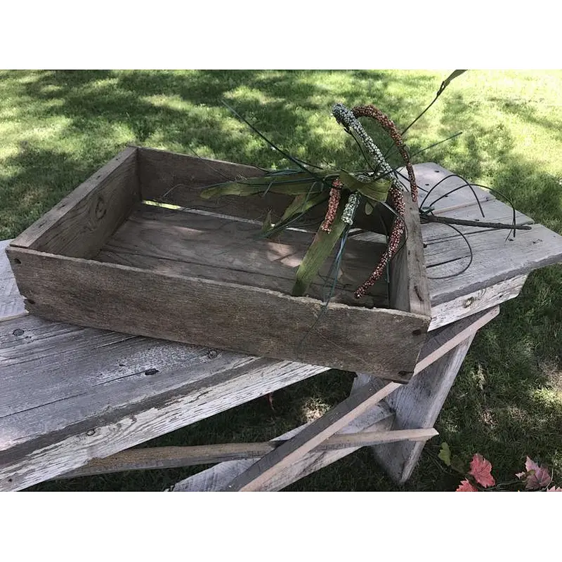 Primitive Wood Shallow Cratewooden trays and boxeswooden boxes manufacturersunfinished wood crates wholesale wood crate old