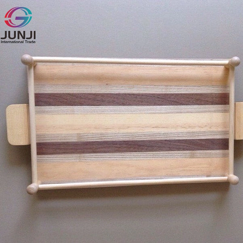Wooden tray with handles serving makeup table tray hand made tray