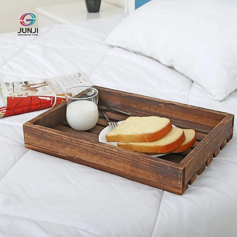 Extra Large Wooden Tray Serving Trays for Ottomans Wooden Trays For Decoration Wood Tray Stand Wooden Decorated Tray