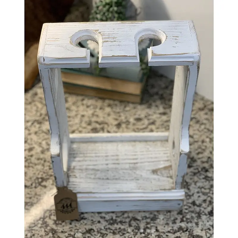 Wooden box- Wine Bottle tote- Wine Gift, Bar Decor
