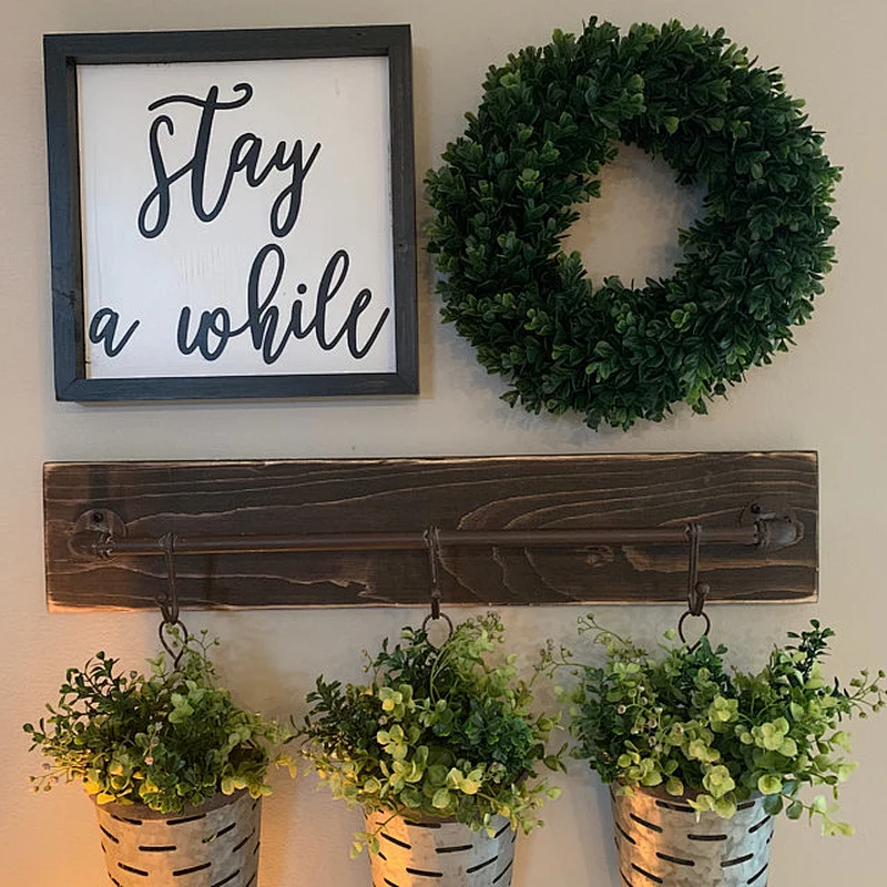Hot Farmhouse Sign Home Decor Gift Custom Sign Custom Living Room Gallery Wall Signs