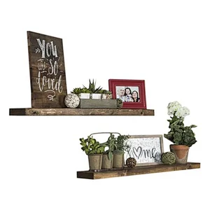 New (Sets of 2) Design Wooden Floating Wall Shelf
