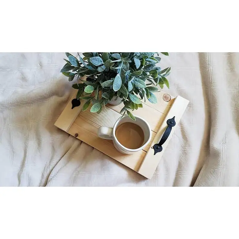 armhouse Decor - Monogram Tray - Custom Wood TrayWooden Tray With HandleStorage TrayWooden Serving TraysFor Decoration