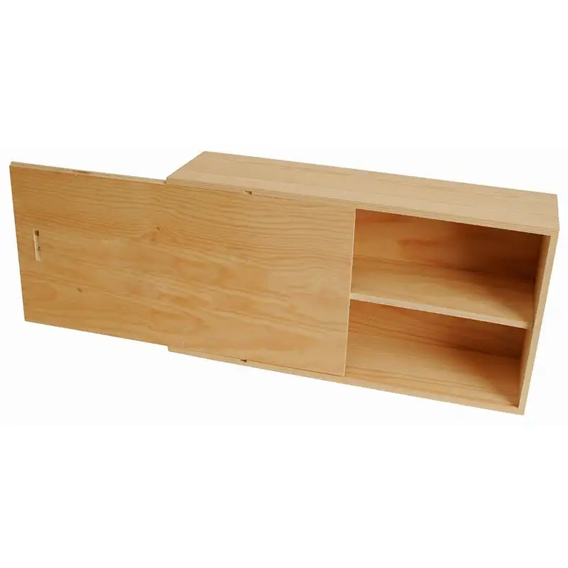 Wine Box with Sliding Lid