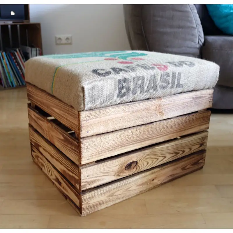 Vintage Style Apple Crate Seat