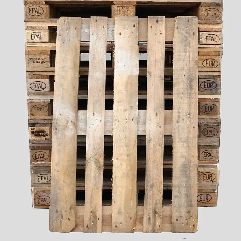 European standard solid wood forklift truck clamp board logistics wooden frame moisture-proof wood pallet board warehouse shelf