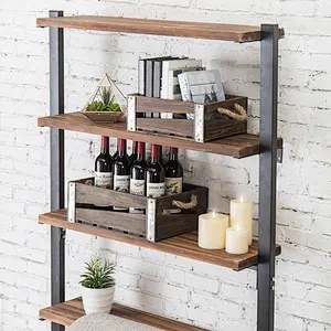 Rustic Wood Nesting Storage Crates with Rope Handles, Set of 2
