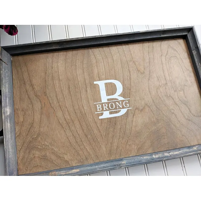 Personalized Serving Tray, Custom Wooden  Platter, Custom Wedding Engagement Gift