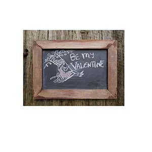 Real Slate Chalkboard in Rustic Wooden Frame