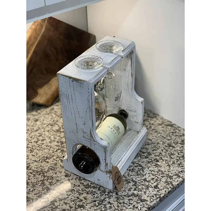 Wooden box- Wine Bottle tote- Wine Gift, Bar Decor