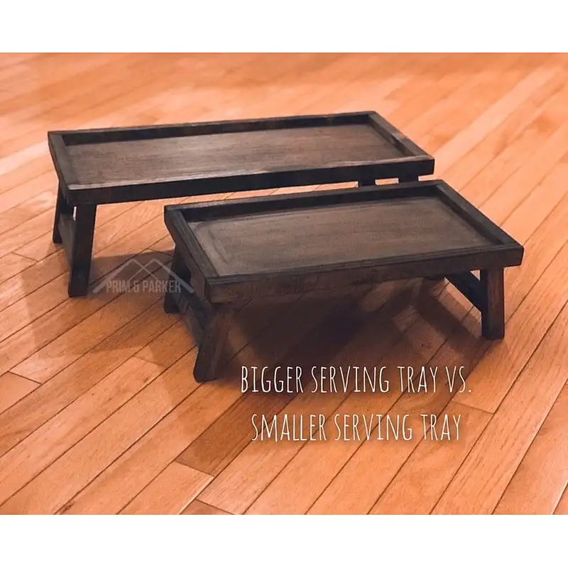 Serving TRAY -Wood Stand, Modern Farmhouse Decor, Bed in Breakfast Tray