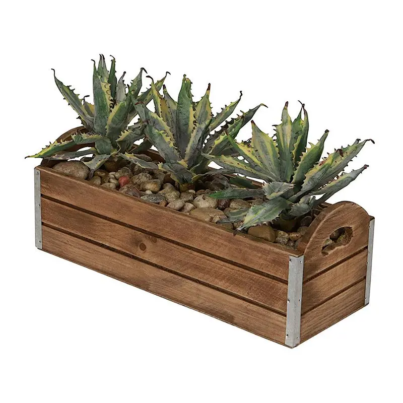 Wooden Succulents Flowerpot Box ,rustic,solid wood box